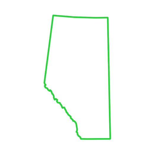 Alberta Province Outline