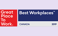 Winner of Best Workplaces in Canada award by Great Place to Work.