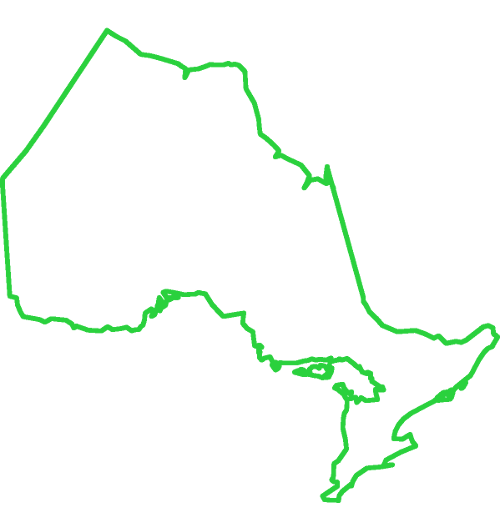 Ontario green outline