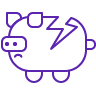 bankruptcy icon purple