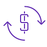 Debt Repayment Icon Purple