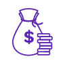 reward money saved_icon_purple