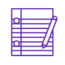 Shopping List Icon Purple