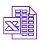 Microsoft Excel Icon Purple