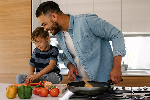 learn to cook, buy groceries