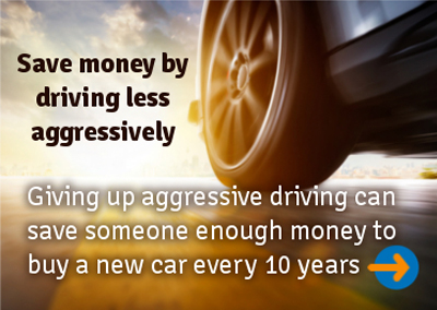 Giving up on aggressive driving can provide you with enough money to help with getting out of debt.