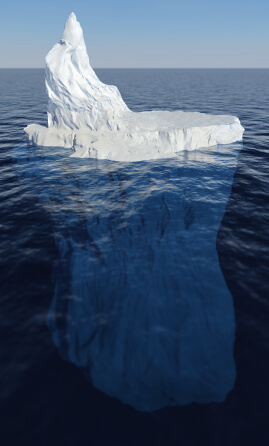 Fighting over money is like an iceberg. What you fight about is only what's seen on the surface.