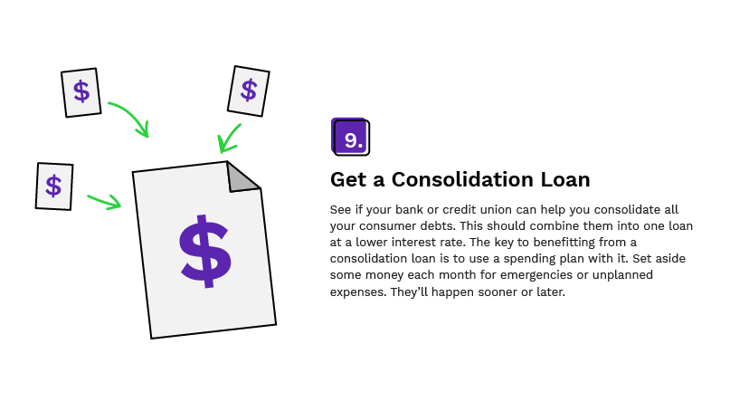 12 Ways Out of Debt - Get a Consolidation Loan