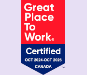 Certified by Great Places to Work Canada