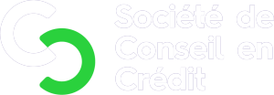 Societe de Conseil en Credit logo with white text.