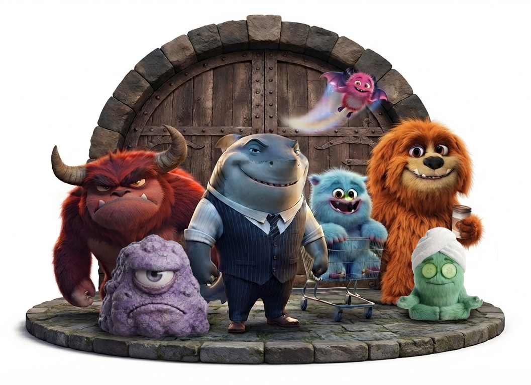 Try the game Featured image of the online budget game Monsters At The Door that helps teach people budgeting skills and intuition.